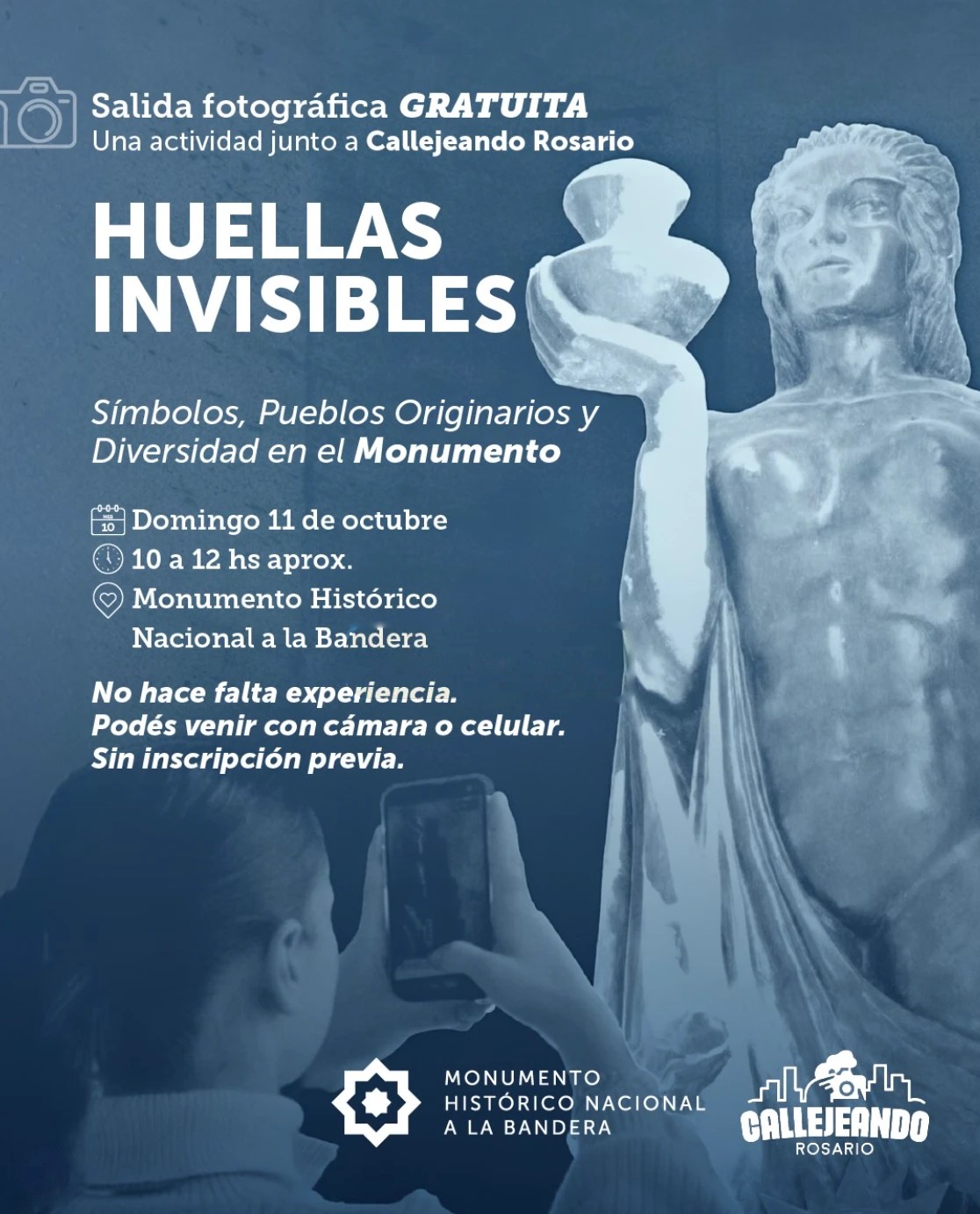 Huellas Invisibles: salida fotográfica gratuita en el Monumento a la Bandera